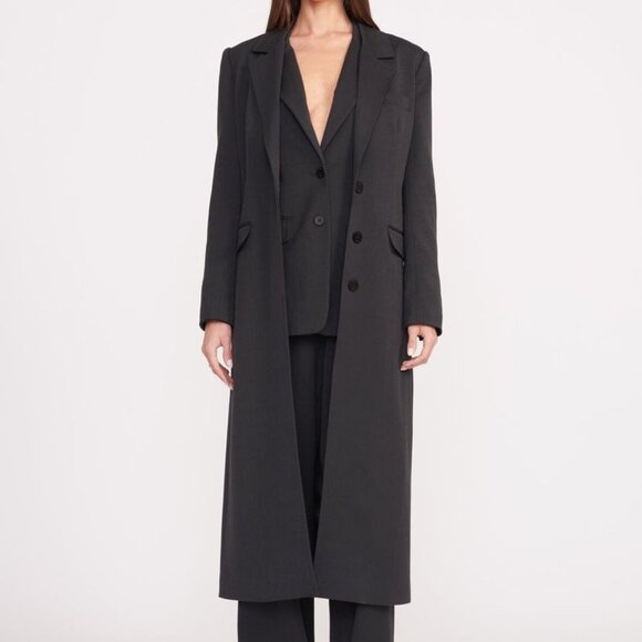 Staud RALPH COAT | BLACK - Picture 7 of 8